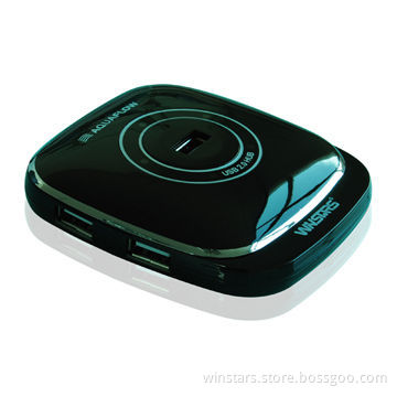4-port USB2.0 Hub, USB Cable, Plug-and-play Function